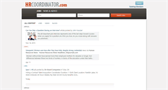 Desktop Screenshot of hrcoordinator.com