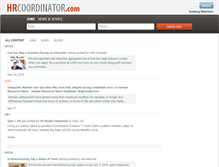 Tablet Screenshot of hrcoordinator.com